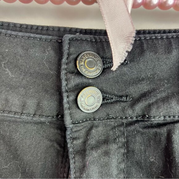 Warehouse one bottoms up mid sho shorts Classic Black Women's Jean Shorts cargo - Picture 5 of 10